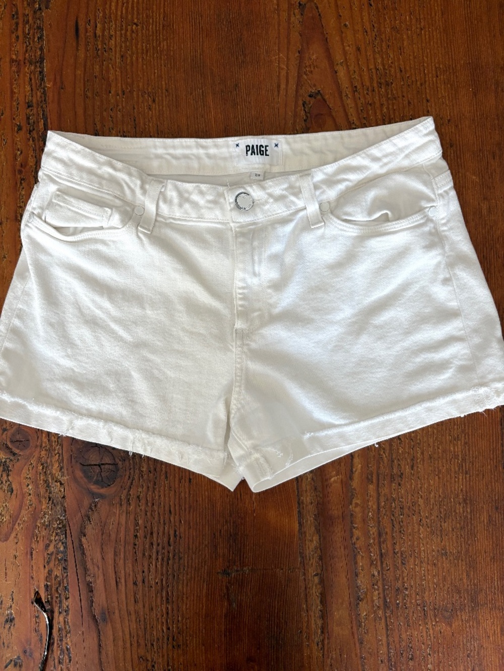 Flawed Paige Jimmy Jimmy Short White Size 28 Jean Cutoffs Made in USA